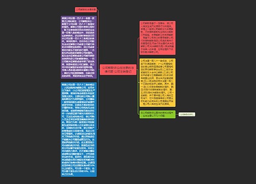 公司解散诉讼应注意的法律问题 公司注销登记