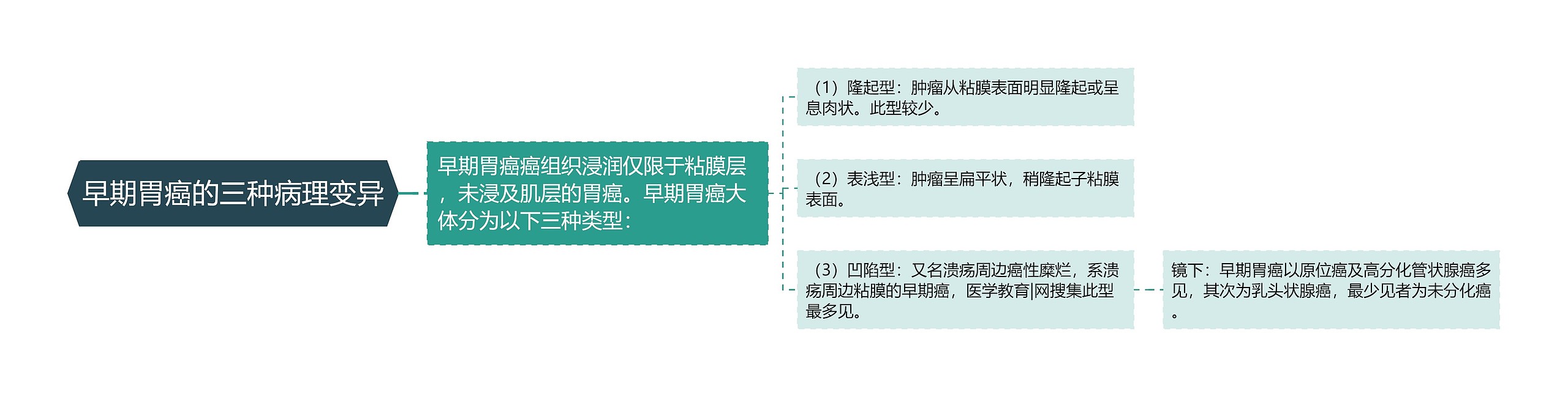 早期胃癌的三种病理变异 早期胃癌的三种病理变异