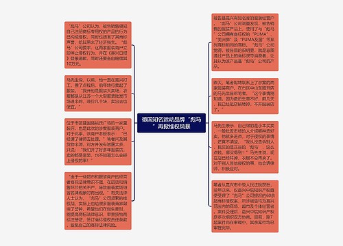 德国知名运动品牌“彪马”再掀维权风暴