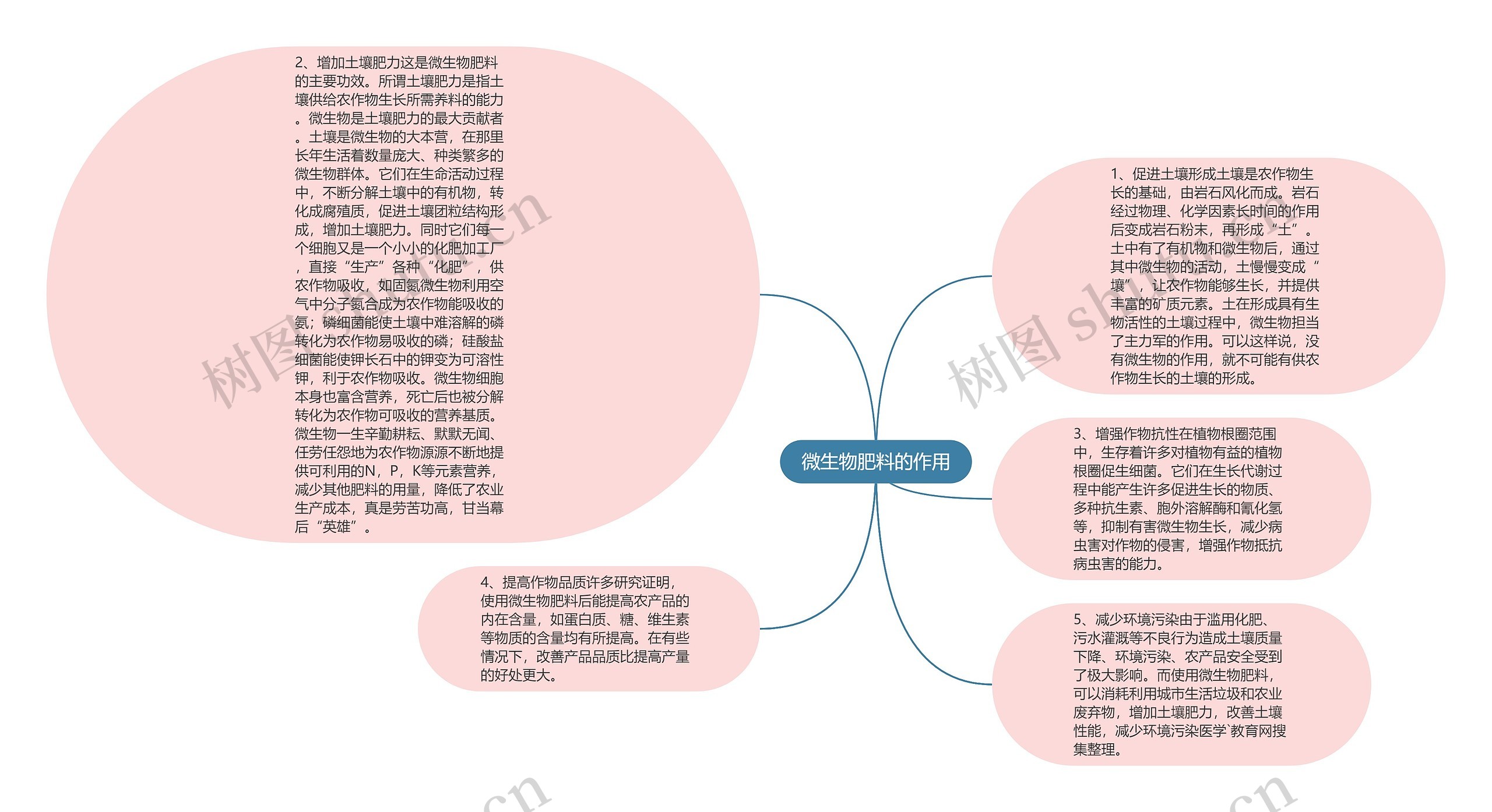 微生物肥料的作用思维导图