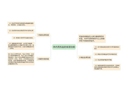 体内无机盐的生理功能