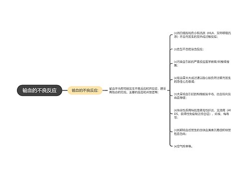 输血的不良反应