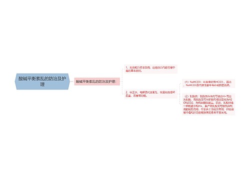 酸碱平衡紊乱的防治及护理