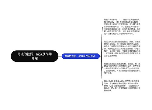 胃液的性质、成分及作用介绍