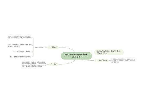 先兆临产临床特点-妇产科手术指导