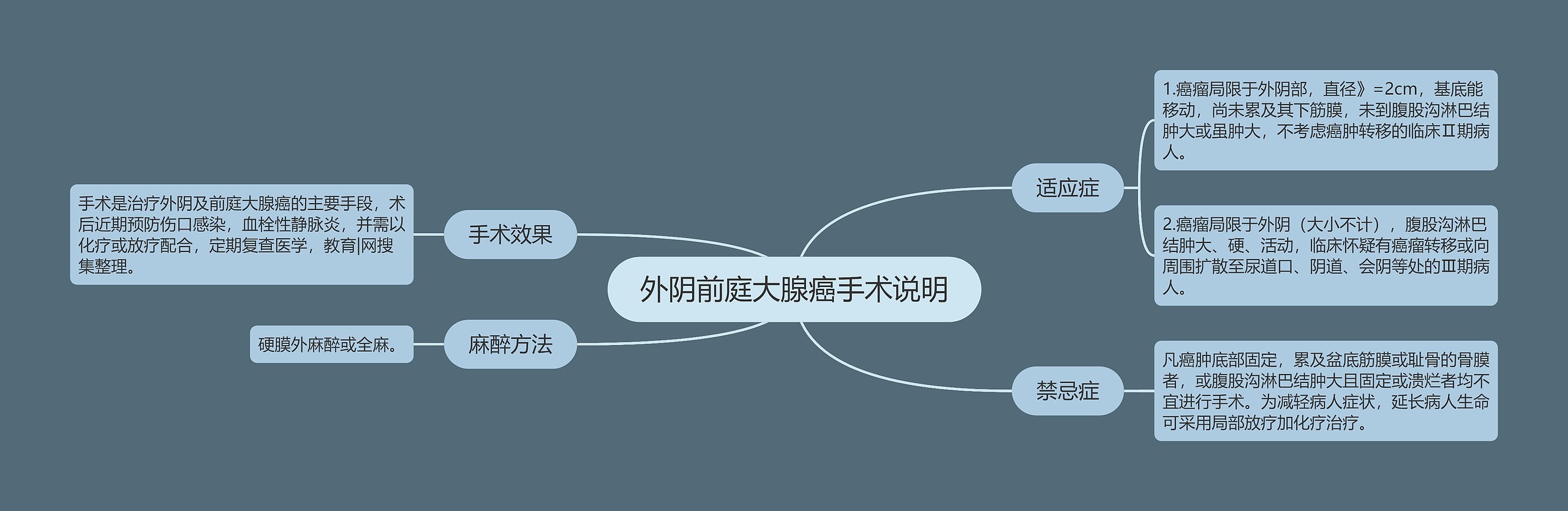 外阴前庭大腺癌手术说明思维导图