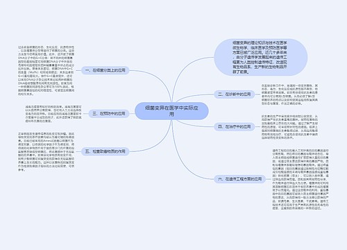 细菌变异在医学中实际应用