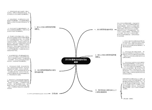 2018年最新合伙债务司法解释