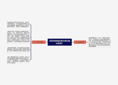 间质细胞瘤有哪些典型临床表现？