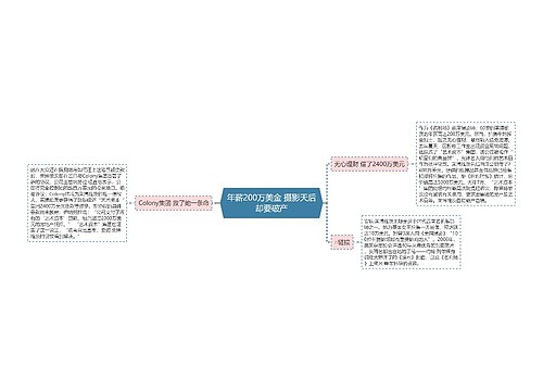 年薪200万美金 摄影天后却要破产