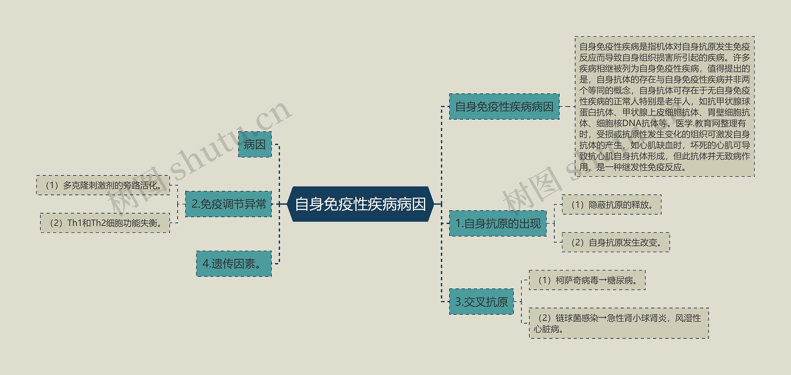 自身免疫性疾病病因思维导图