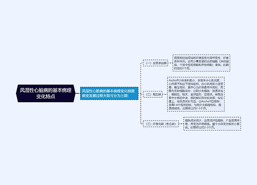 风湿性心脏病的基本病理变化特点