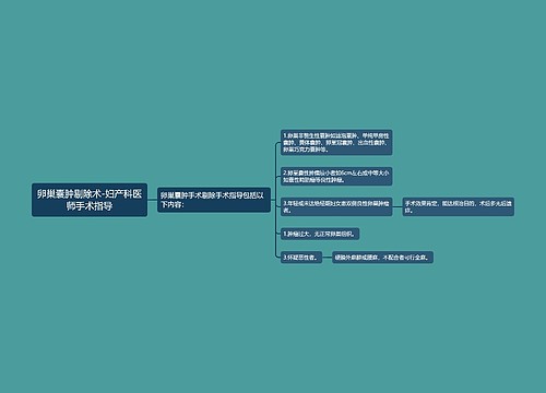 卵巢囊肿剔除术-妇产科医师手术指导