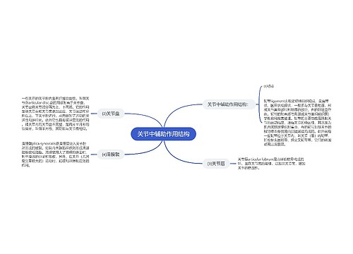 关节中辅助作用结构