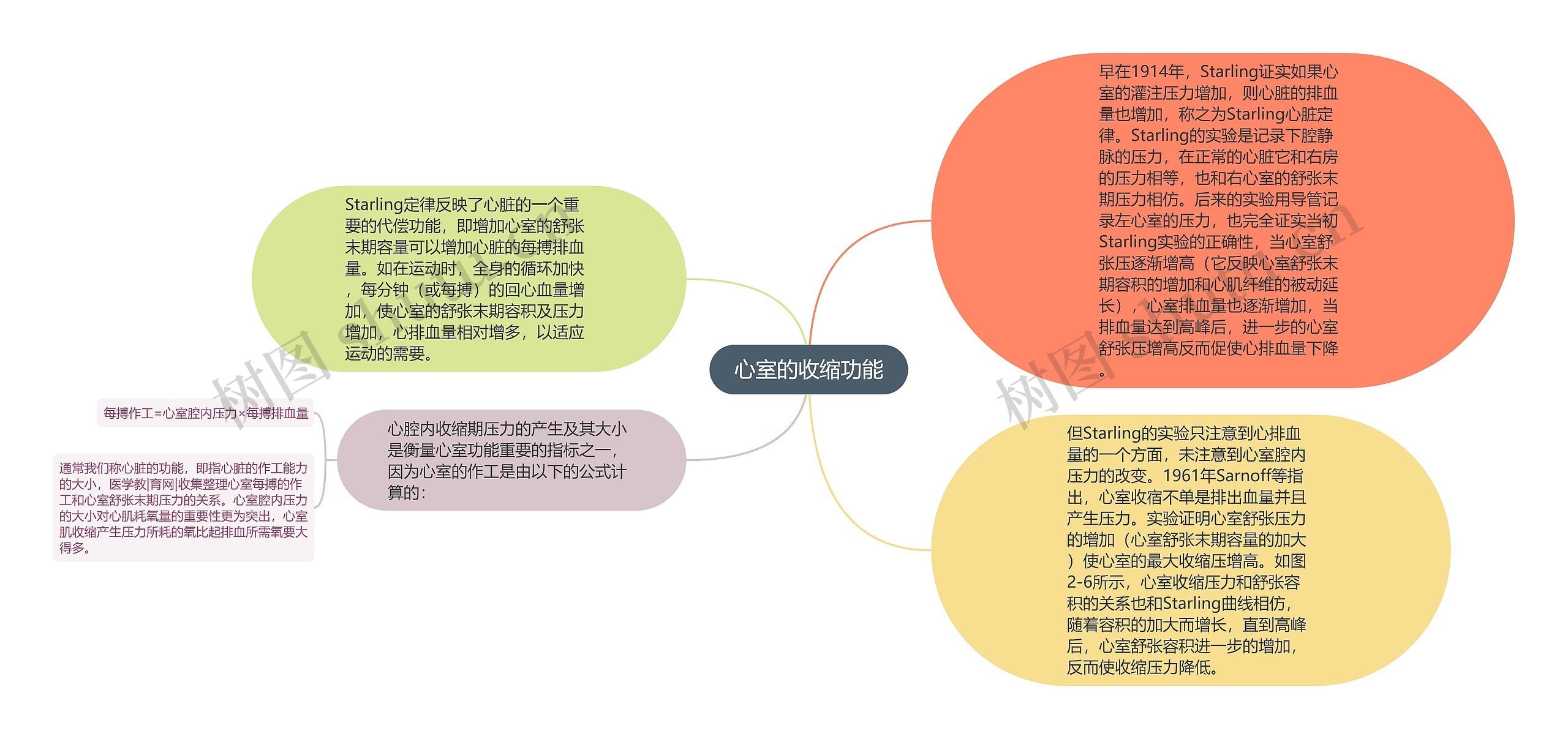 心室的收缩功能思维导图