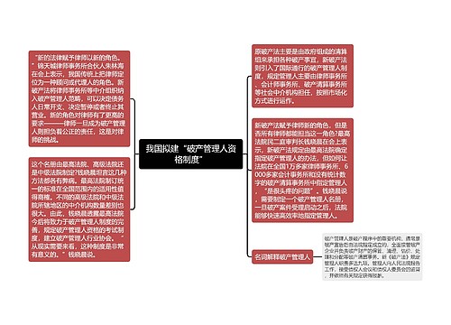 我国拟建“破产管理人资格制度”