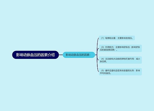 影响动脉血压的因素介绍