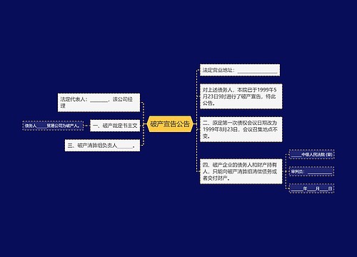 破产宣告公告