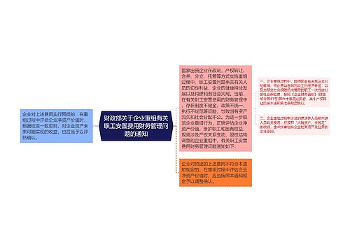 财政部关于企业重组有关职工安置费用财务管理问题的通知