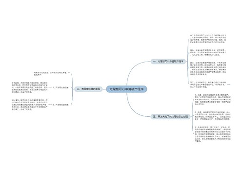 烂尾楼可以申请破产程序