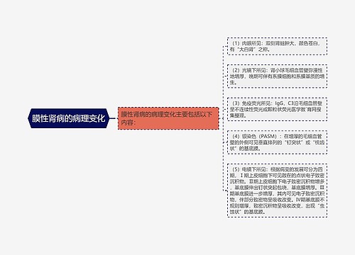 膜性肾病的病理变化