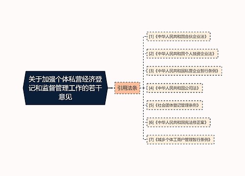 关于加强个体私营经济登记和监督管理工作的若干意见