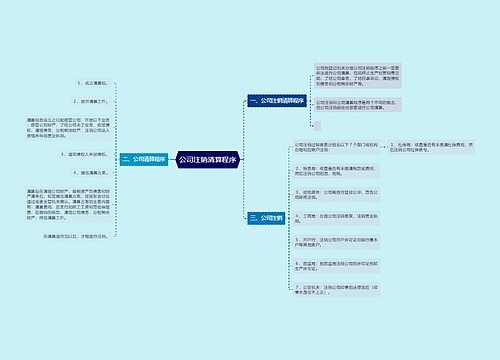 公司注销清算程序