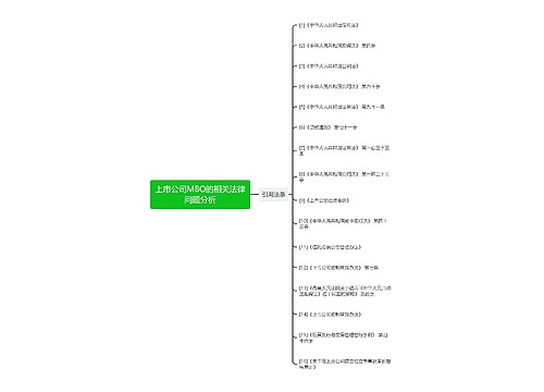 上市公司MBO的相关法律问题分析