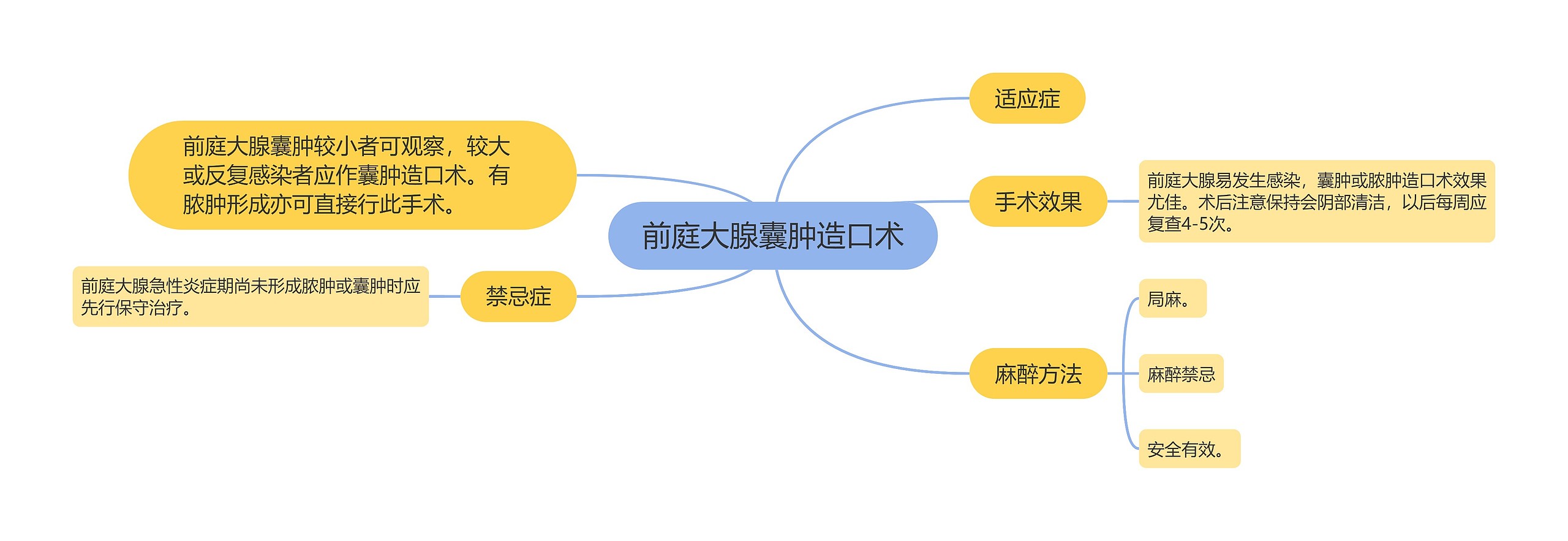 前庭大腺囊肿造口术思维导图