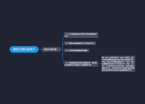 镁的生理功能简介
