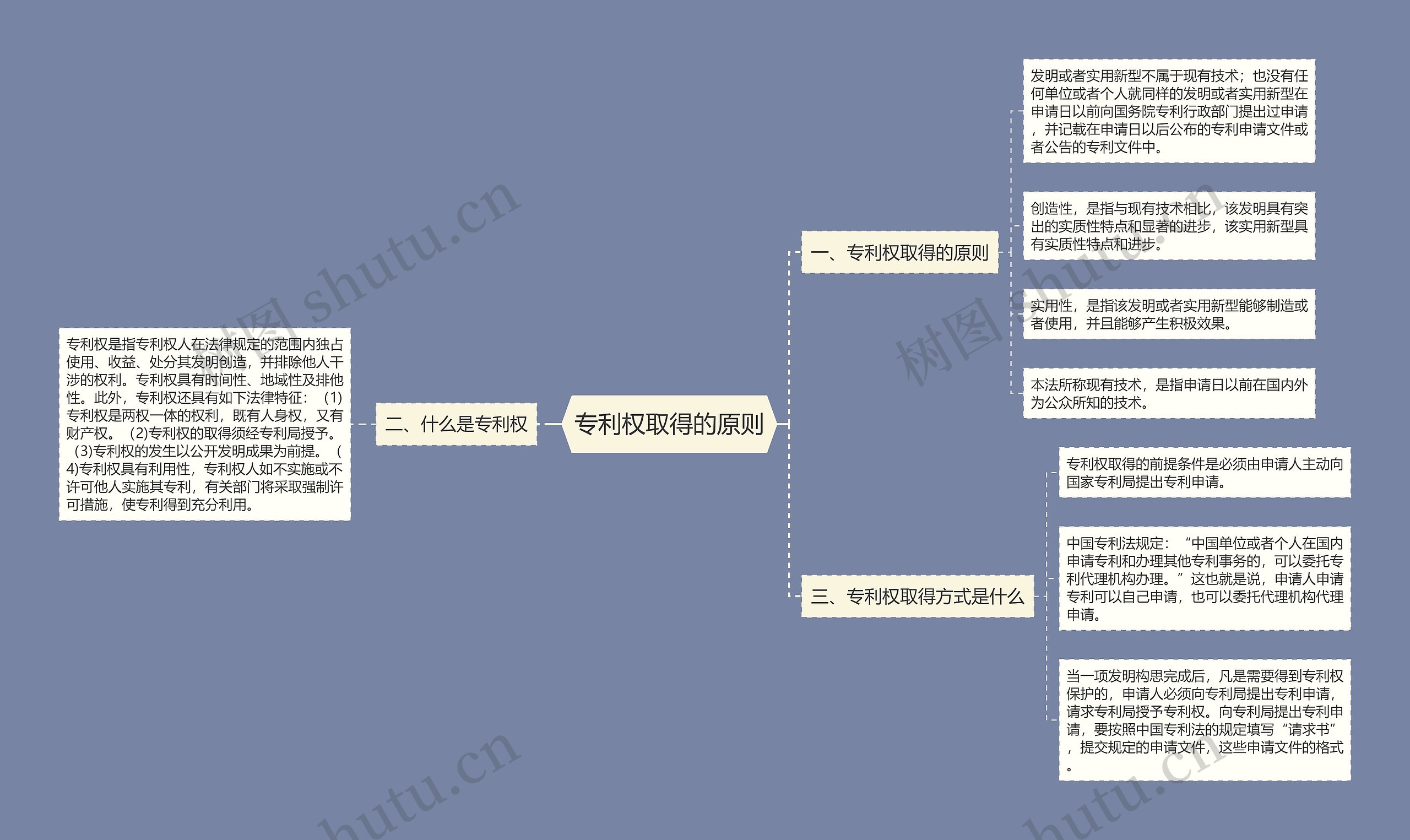 专利权取得的原则