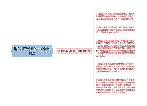 消化道平滑肌的一般特性概述