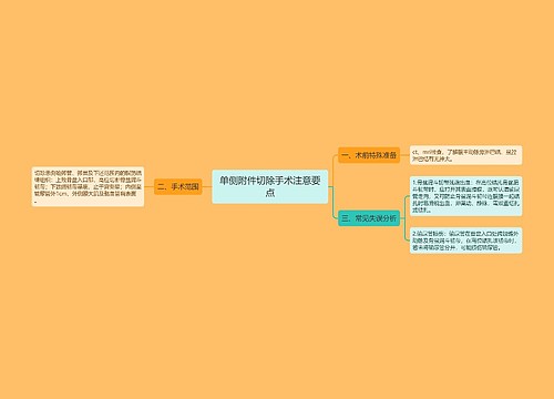 单侧附件切除手术注意要点