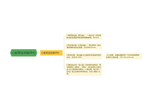 心脏泵血功能评价