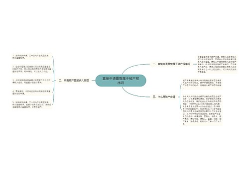 直接申请重整属于破产程序吗