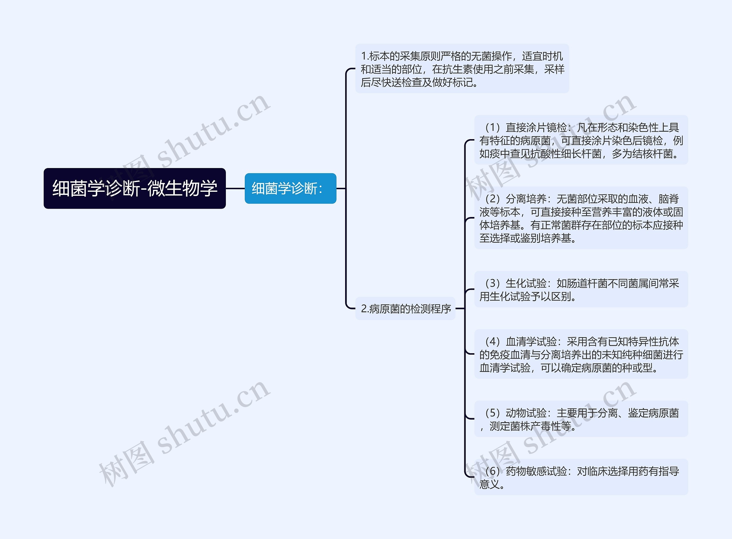 细菌学诊断-微生物学思维导图