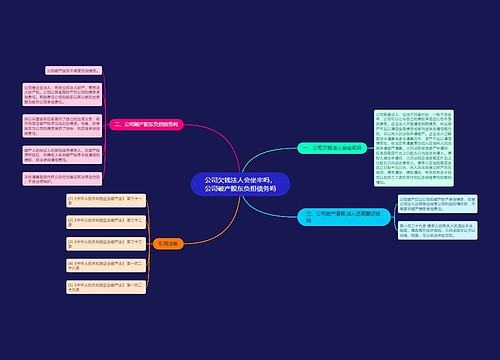 公司欠钱法人会坐牢吗，公司破产股东负担债务吗