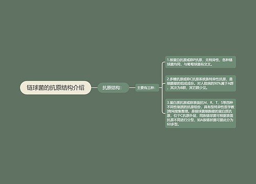 链球菌的抗原结构介绍