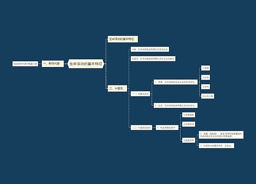 生命活动的基本特征