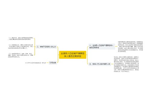 主债务人已经破产清算担保人是否还需承担