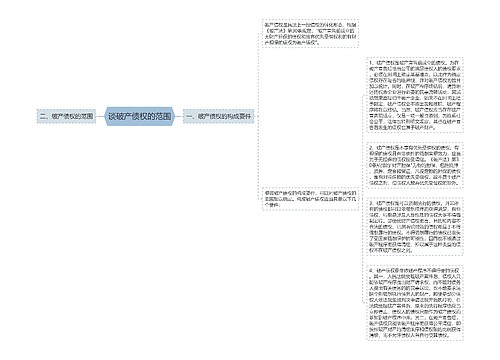 谈破产债权的范围