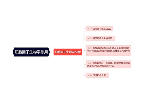 细胞因子生物学作用