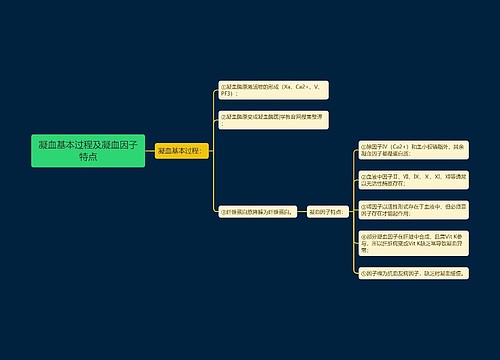 凝血基本过程及凝血因子特点