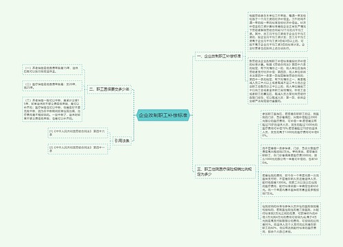 企业改制职工补偿标准