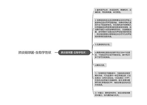 肺炎链球菌-生物学性状