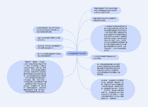 冰岛国家破产的后果