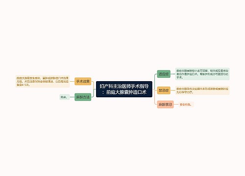 妇产科主治医师手术指导：前庭大腺囊肿造口术