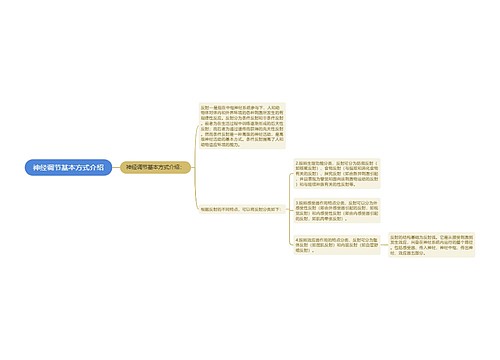 神经调节基本方式介绍