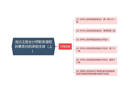 浅论注册会计师职务侵权民事责任的承担主体（上）