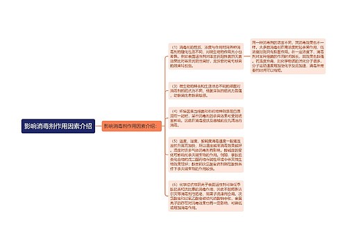 影响消毒剂作用因素介绍